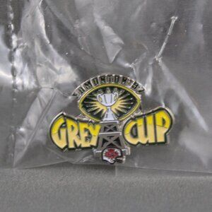 Vintage CFL Pin - 1997 Grey Cup Official Logo - Stamped Pin